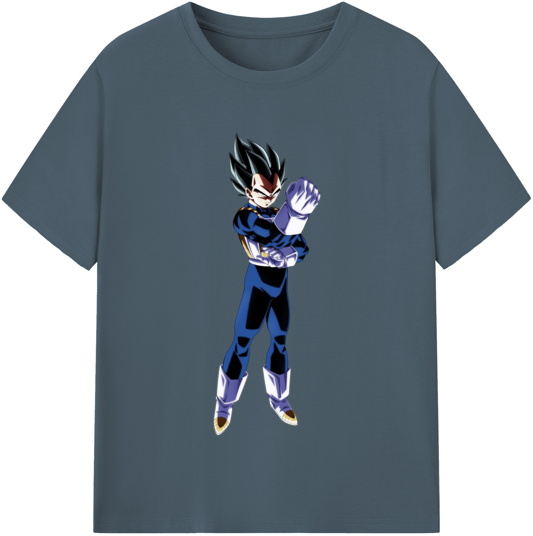 （画像用） ドラゴンボール ベジータ四世（Bejīta Yonsei）DRAGON BALL Vegeta IV 綿100％半袖Tシャツ（フロントプリント）